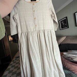 Roolee Cream Midi Dress